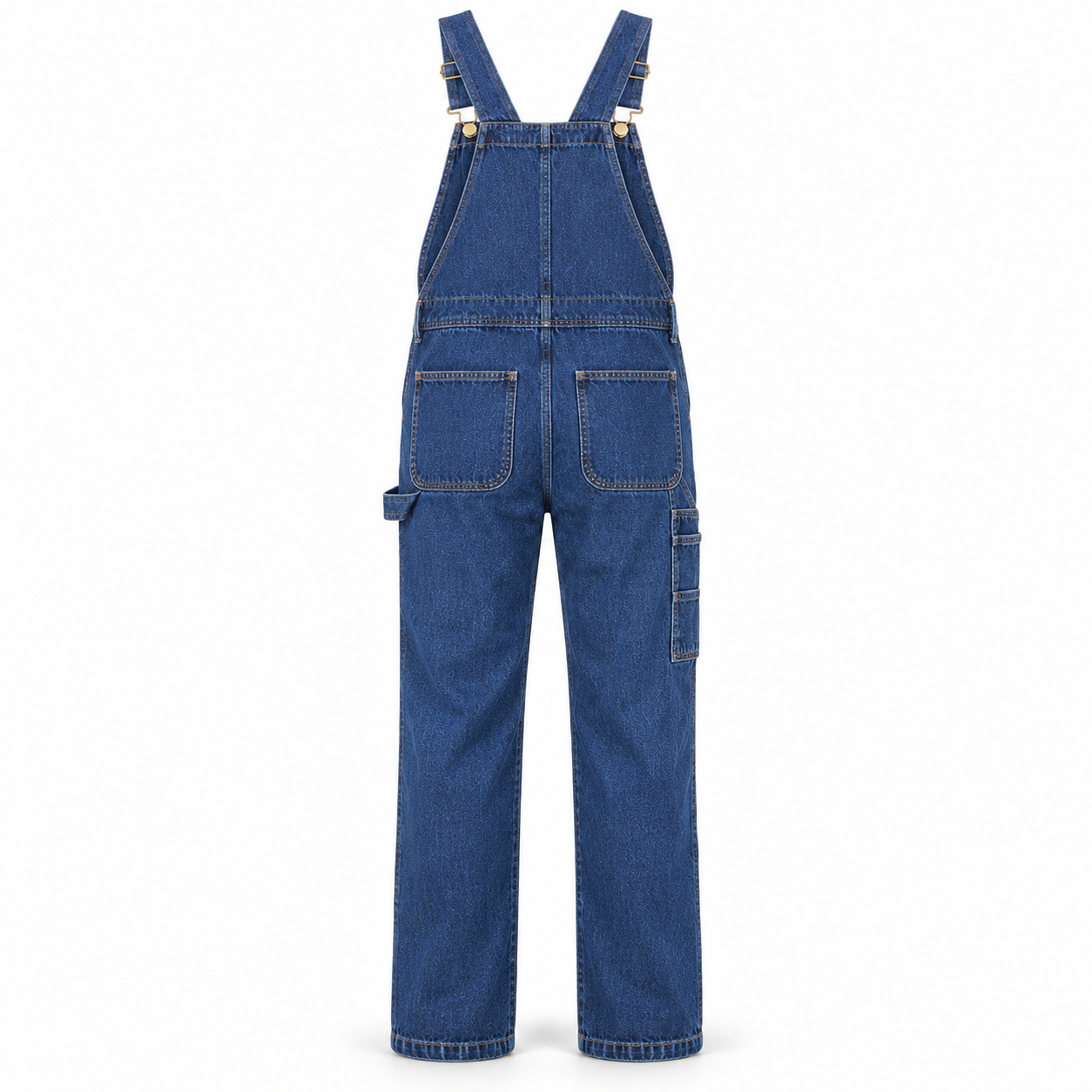 Blue Denim Carpenter Bib Overalls – Back | Liberty Edge Industries