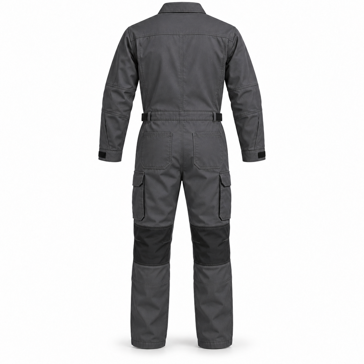 Charcoal Stretch Utility Coverall – Back | Liberty Edge Industries