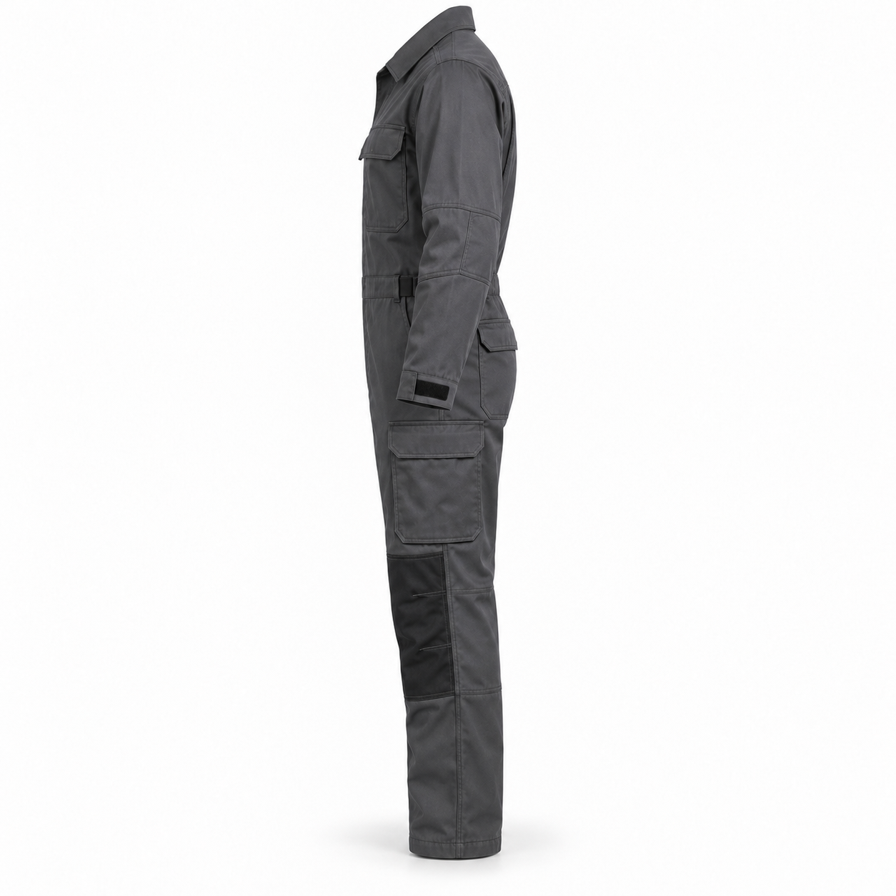 Charcoal Stretch Utility Coverall – Side | Liberty Edge Industries