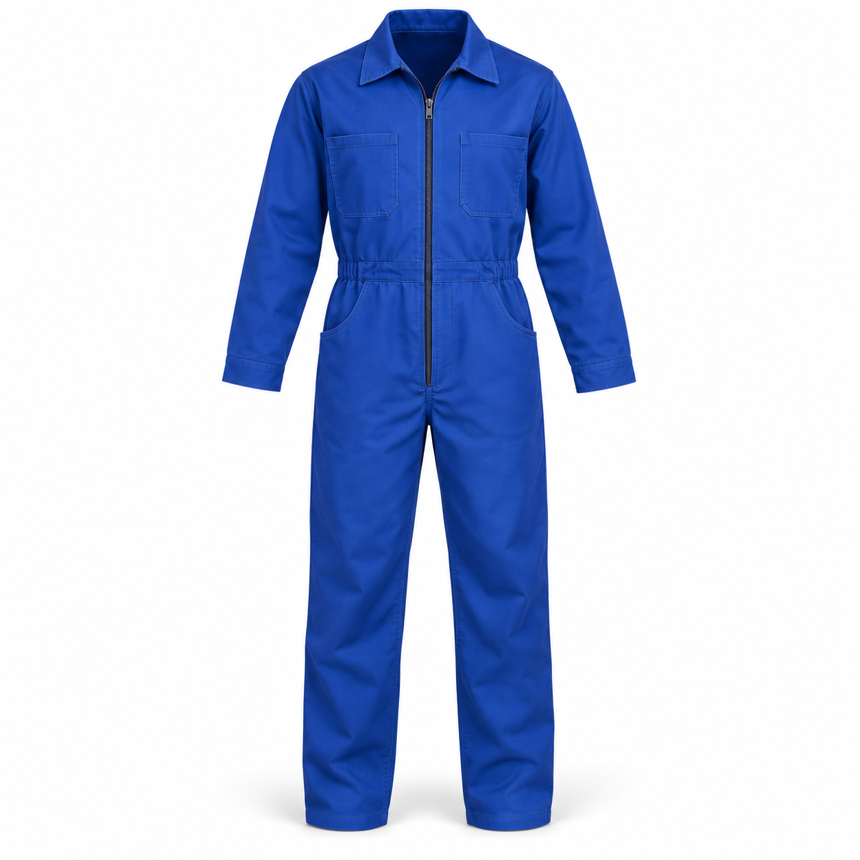 Royal-Blue Workshop Coverall – Front | Liberty Edge Industries