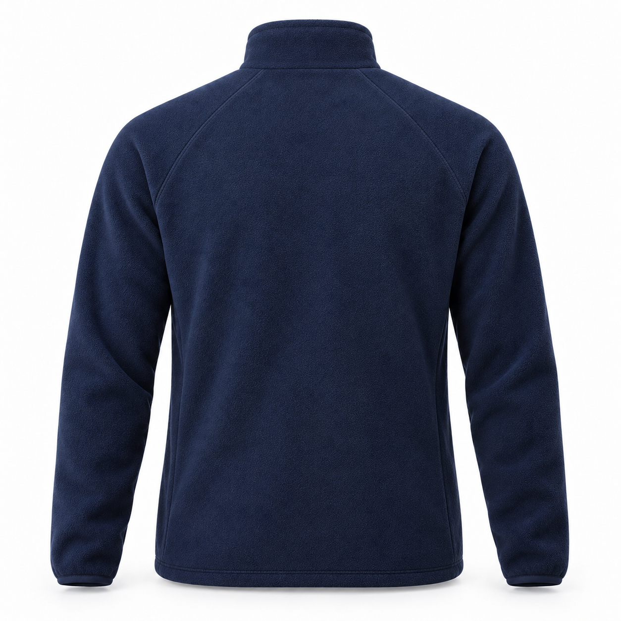 Navy Full-Zip Microfleece Jacket – Back | Liberty Edge Industries