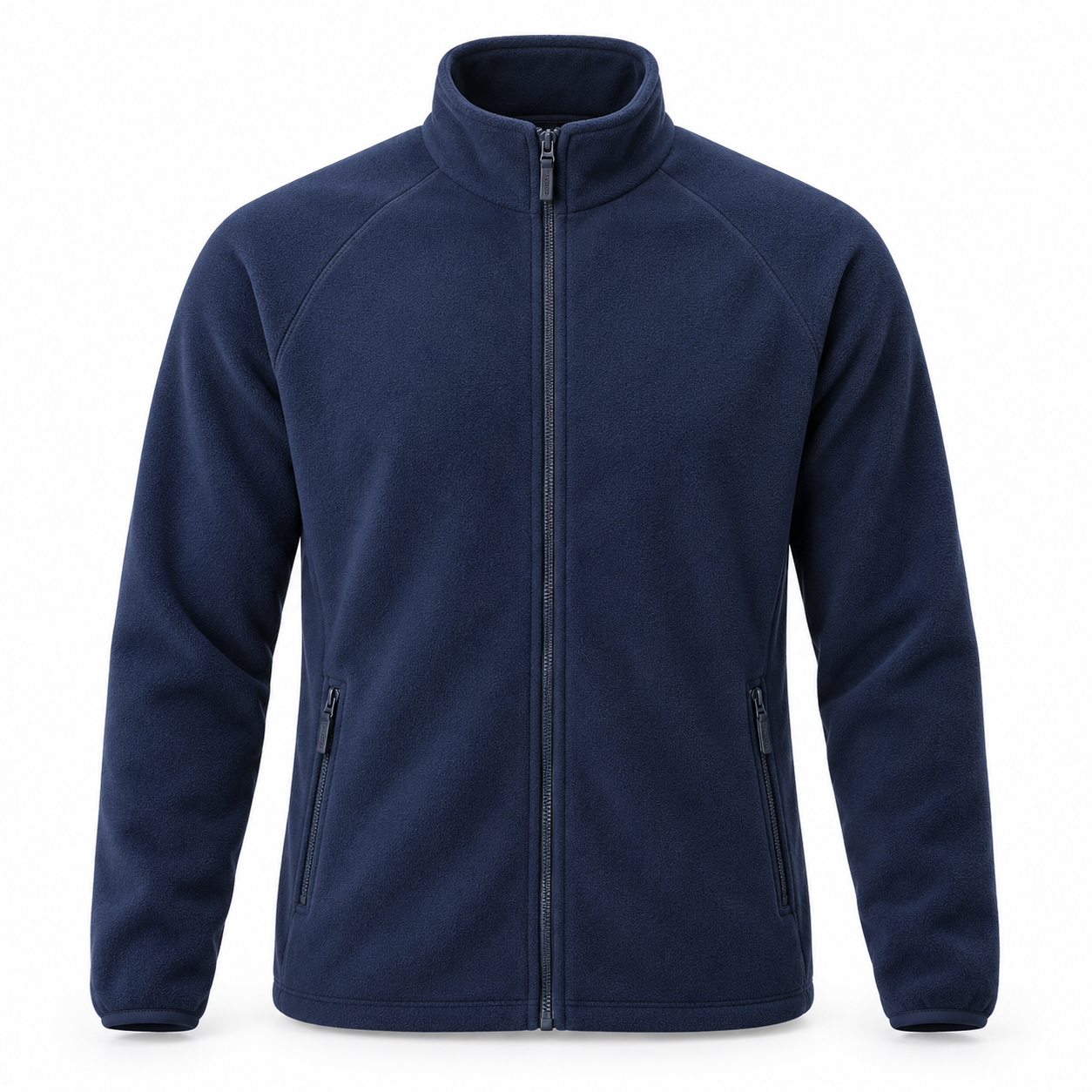 Navy Full-Zip Microfleece Jacket – Front | Liberty Edge Industries