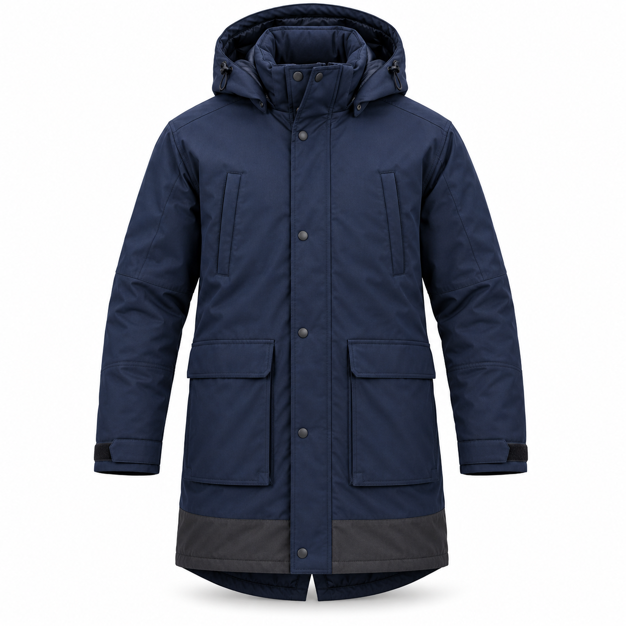 Navy Insulated Storm Work Parka – Front | Liberty Edge Industries