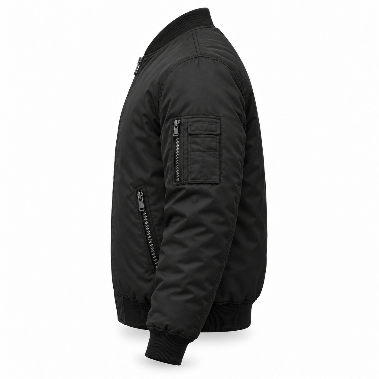 Black Insulated Work Bomber – Side | Liberty Edge Industries
