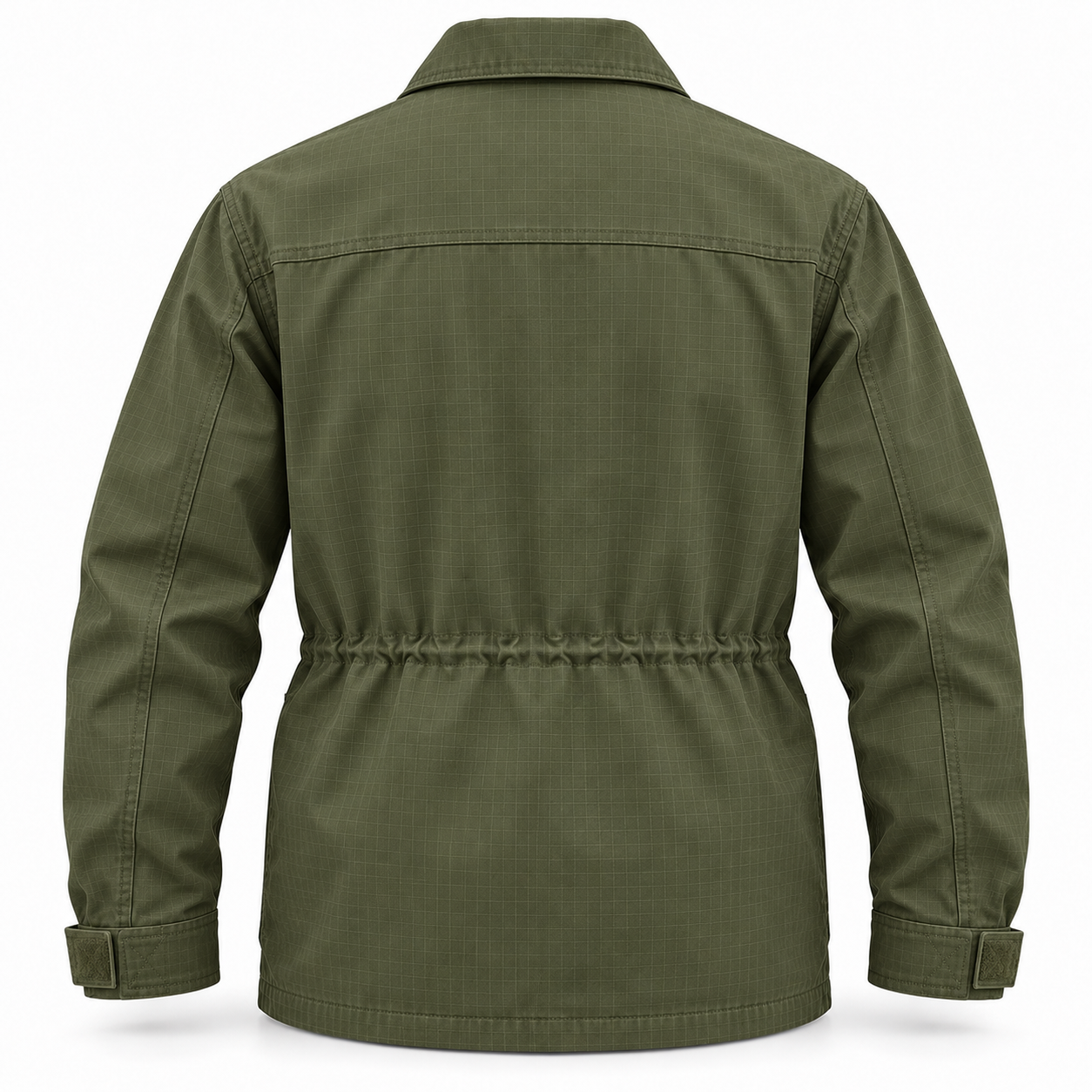 Olive Ripstop Field Work Jacket – Back | Liberty Edge Industries