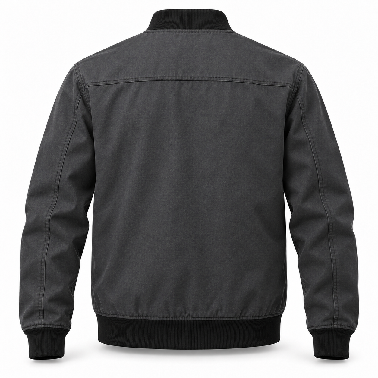 Charcoal Rib-Collar Work Blouson – Back | Liberty Edge Industries