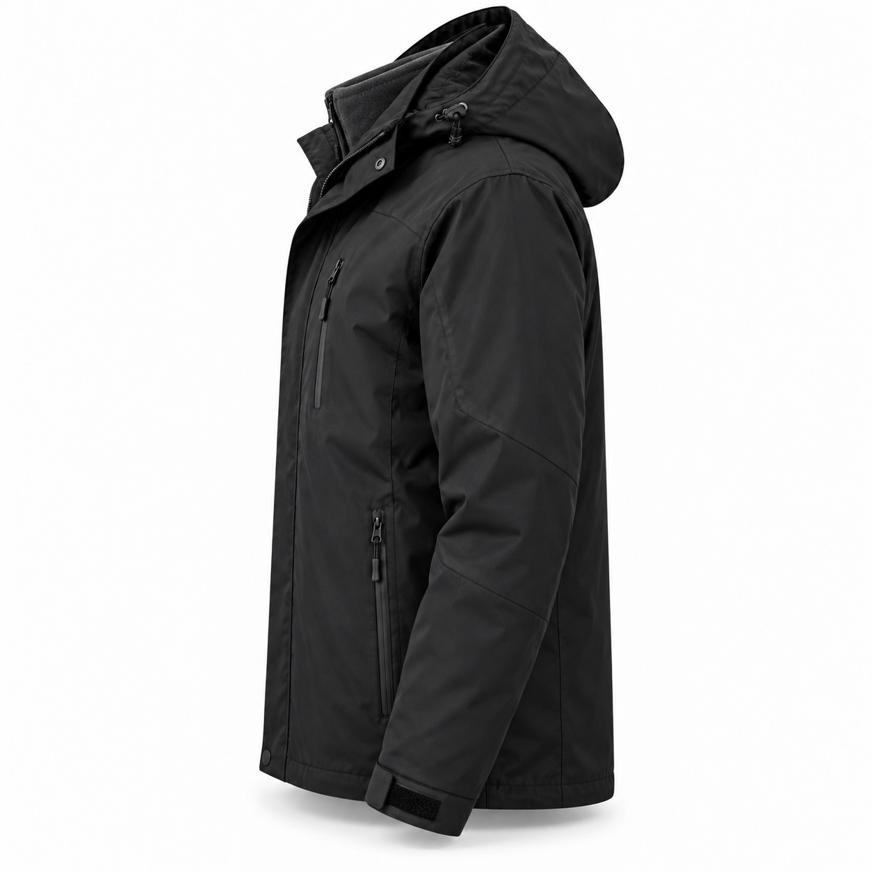 Black Three-in-One Work Shell – Side | Liberty Edge Industries