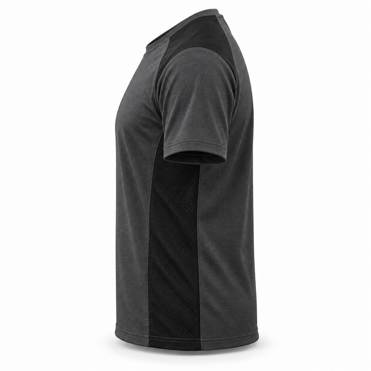 Charcoal Technical Work T-Shirt – Side | Liberty Edge Industries