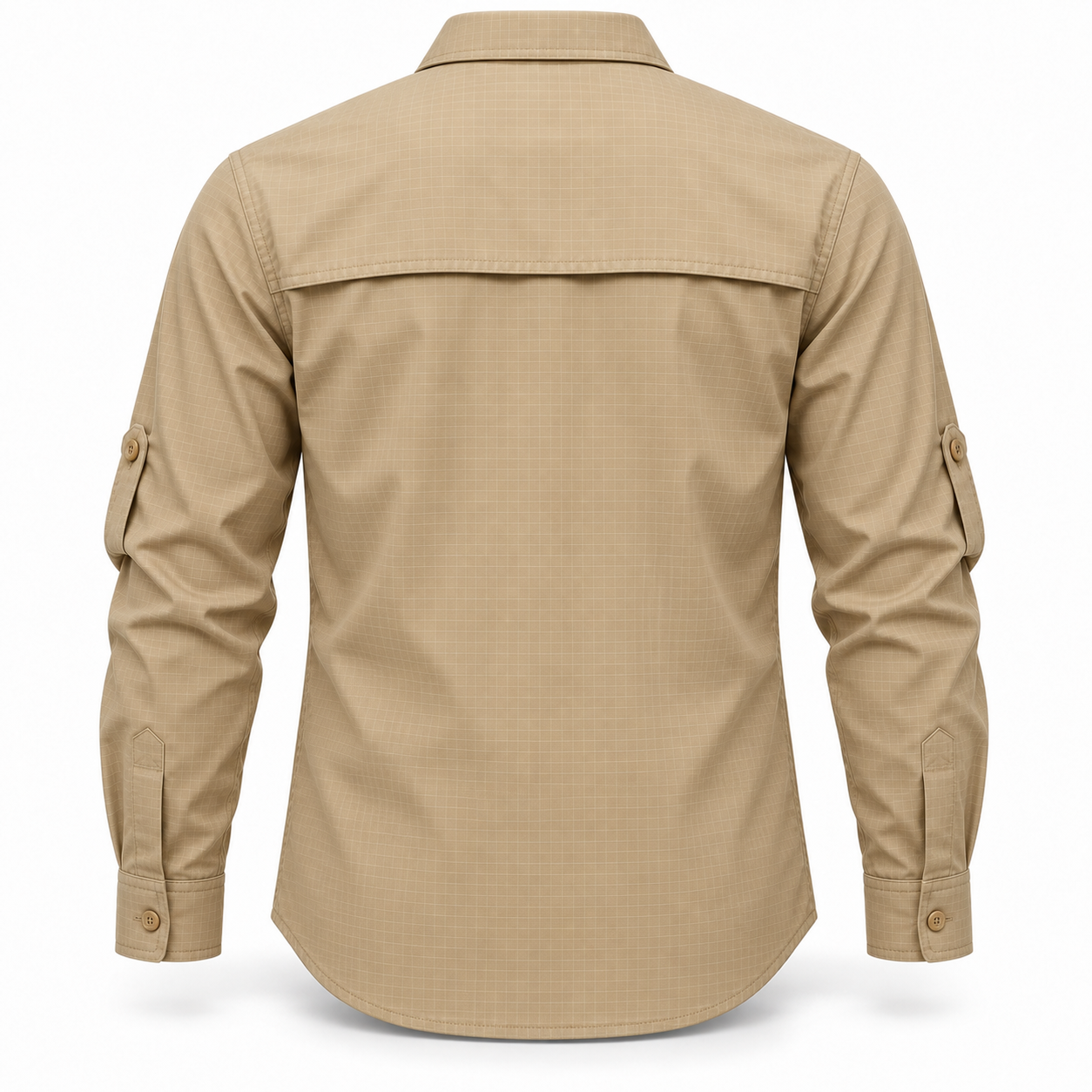 Sand Ripstop Field Work Shirt – Back | Liberty Edge Industries