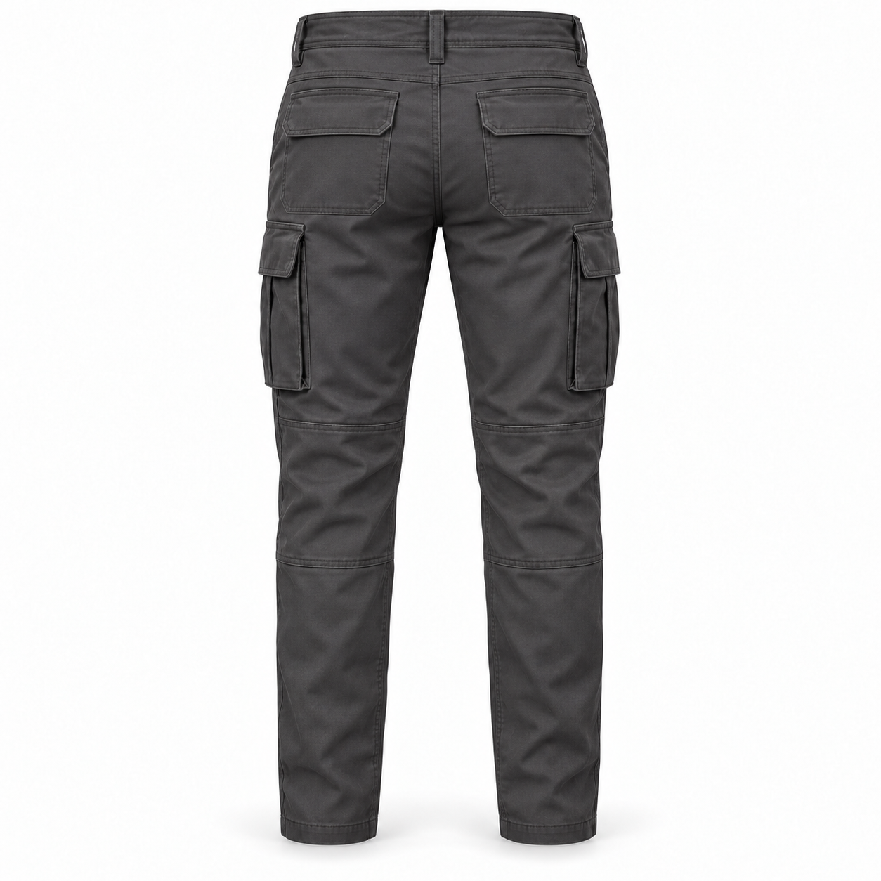 Charcoal Stretch Cargo Work Trousers – Back | Liberty Edge Industries