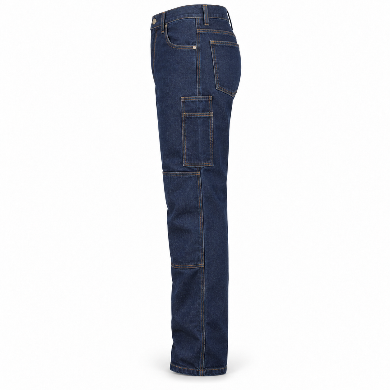 Blue Reinforced Work Jeans – Side | Liberty Edge Industries