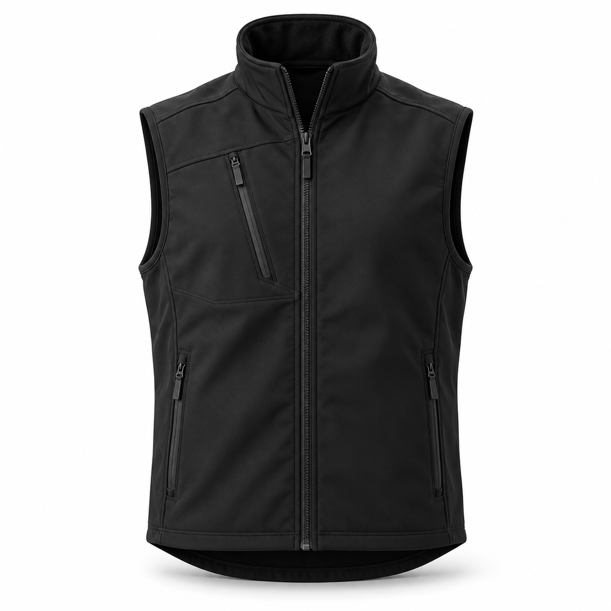 Black Softshell Utility Vest – Front | Liberty Edge Industries