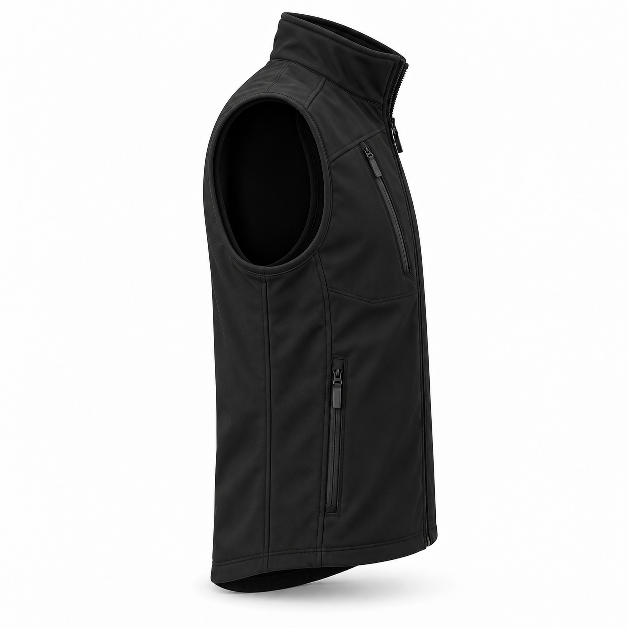 Black Softshell Utility Vest – Side | Liberty Edge Industries