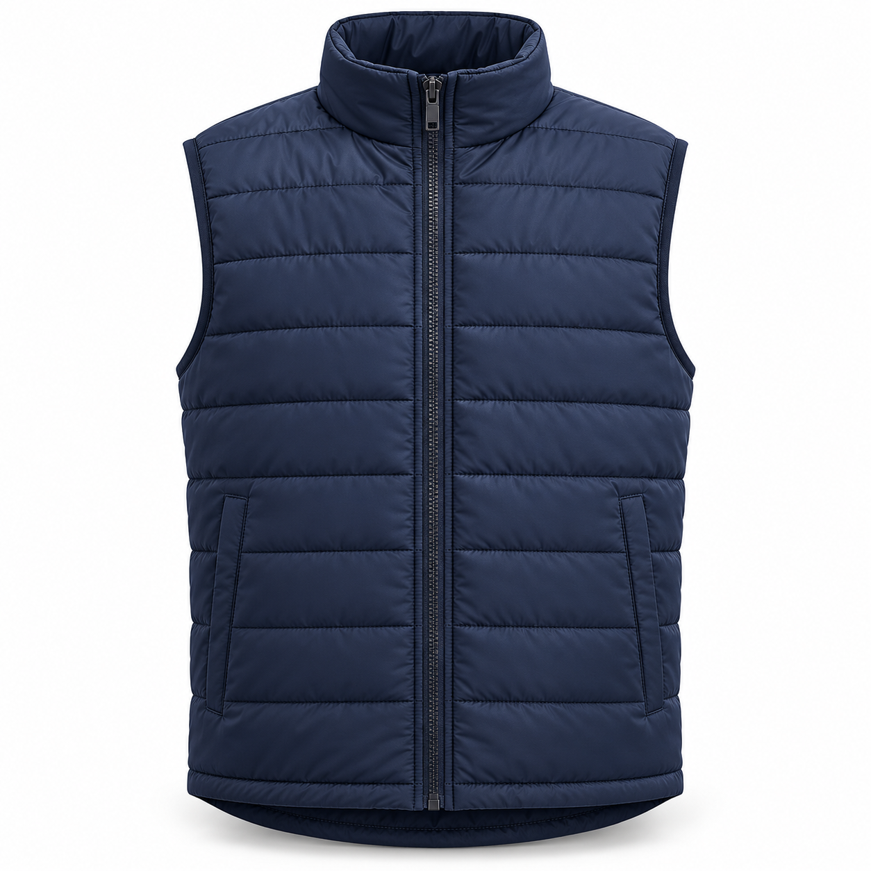 Navy Quilted Work Bodywarmer – Front | Liberty Edge Industries