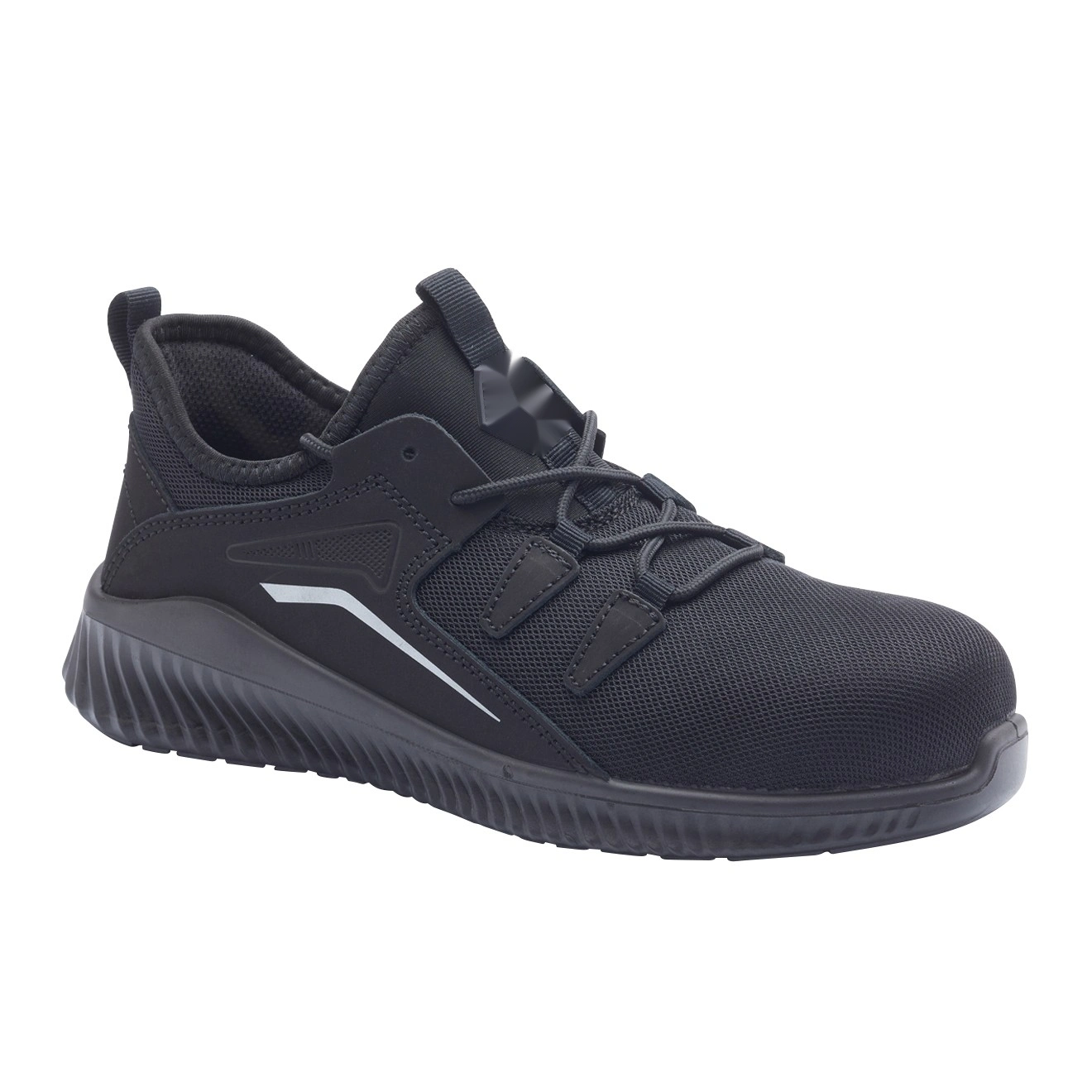 Black Knit-Style Work Trainer – Product photograph | Liberty Edge Industries