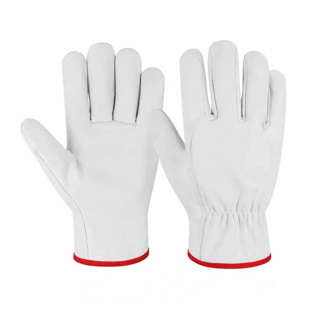 White Leather-Style Driver Gloves – Pair photograph | Liberty Edge Industries