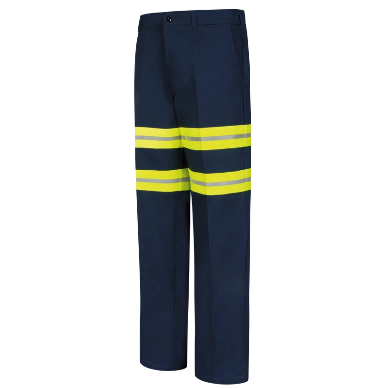 Reflective Navy Work Trousers – Front | Liberty Edge Industries