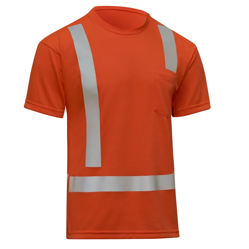 Orange Reflective Work Tee – Right | Liberty Edge Industries