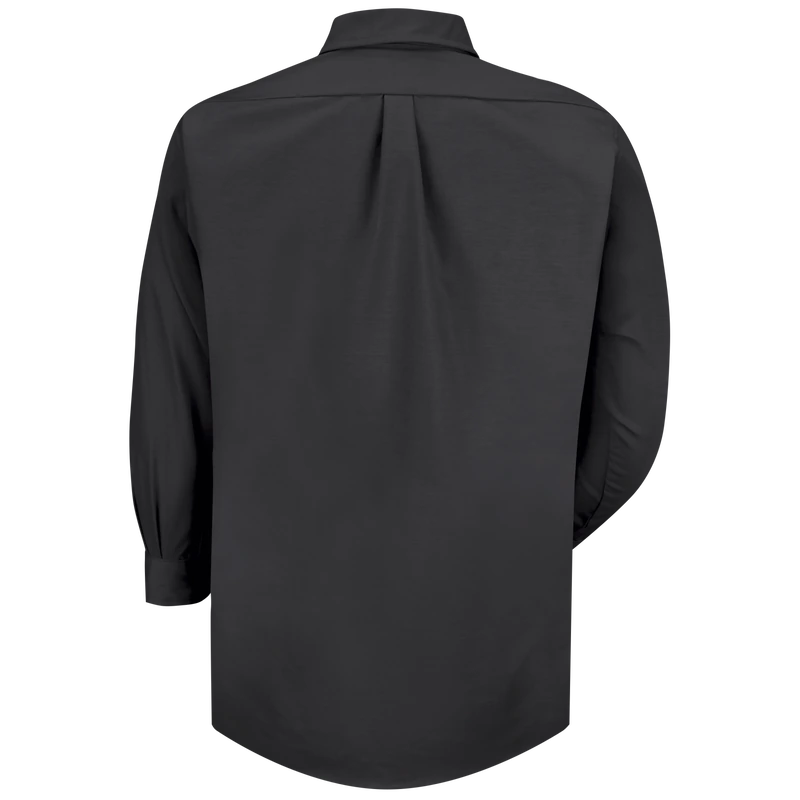 Black Long-Sleeve Work Shirt – Back | Liberty Edge Industries